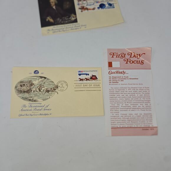 Bicentennial of America's Postal Service First Run Envelope Set of 18 Stamps - Picture 14 of 16